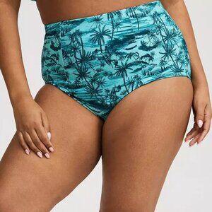 ❤️NWT TORRID STRAPPY BACK SWIM BOTTOM - FLORAL JUNGLE TOILE BIKINI - PLUS SIZE